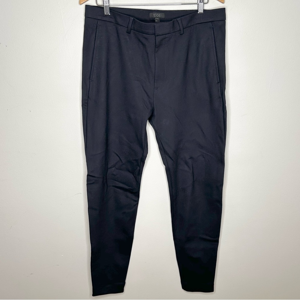 COS Skinny Ankle Zip Navy Trousers